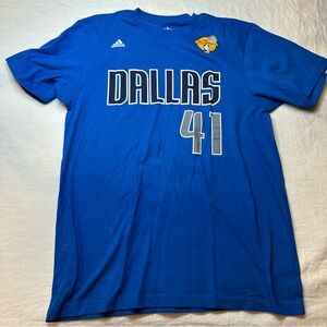 Adidas Dallas Mavericks NBA finals Nowitzki T-Shirt